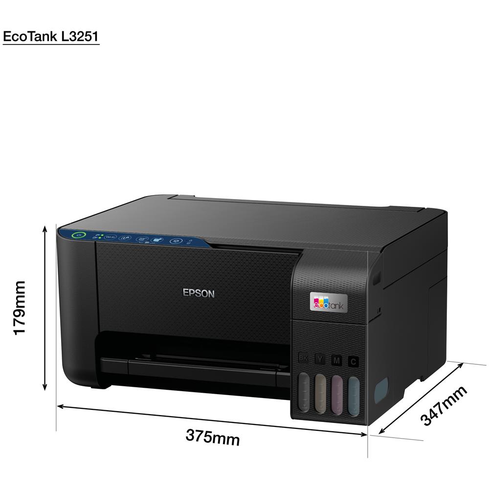 Stampante Multifunzione a Getto d'Inchiostro L3251 Scansione Wi-Fi Colore Nero - Foto 7