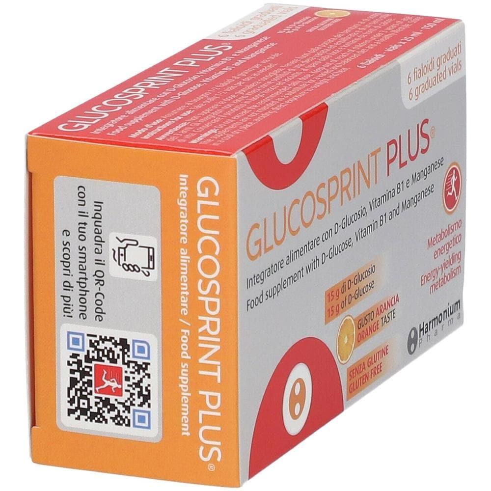 Glucosprint Plus Arancia 6 Fialoidi da 25 ml - Foto 1