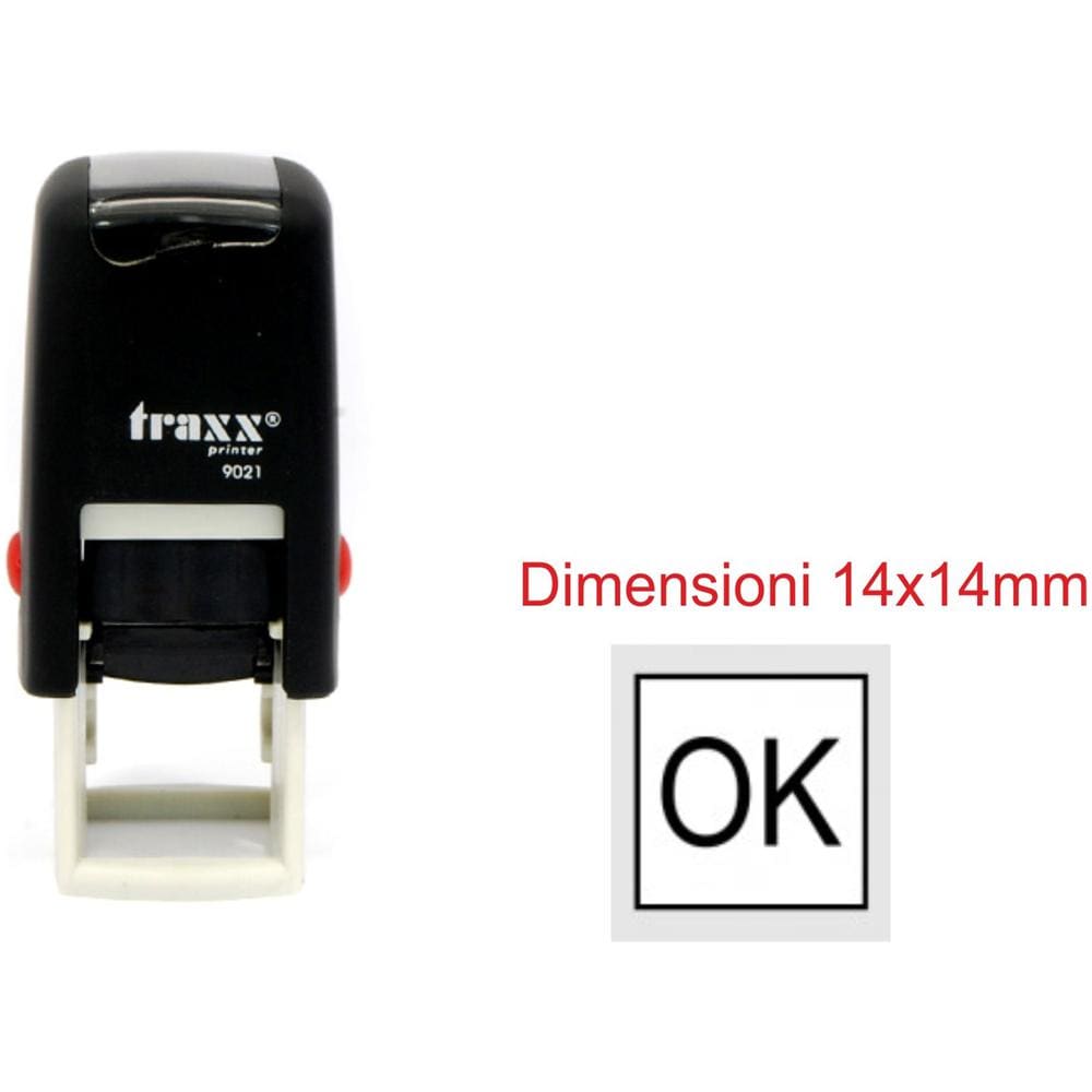 Timbro 9021 Autoinchiostrante Personalizzato Quadrato 9021 14x14mm Qualità Professionale - Foto 1