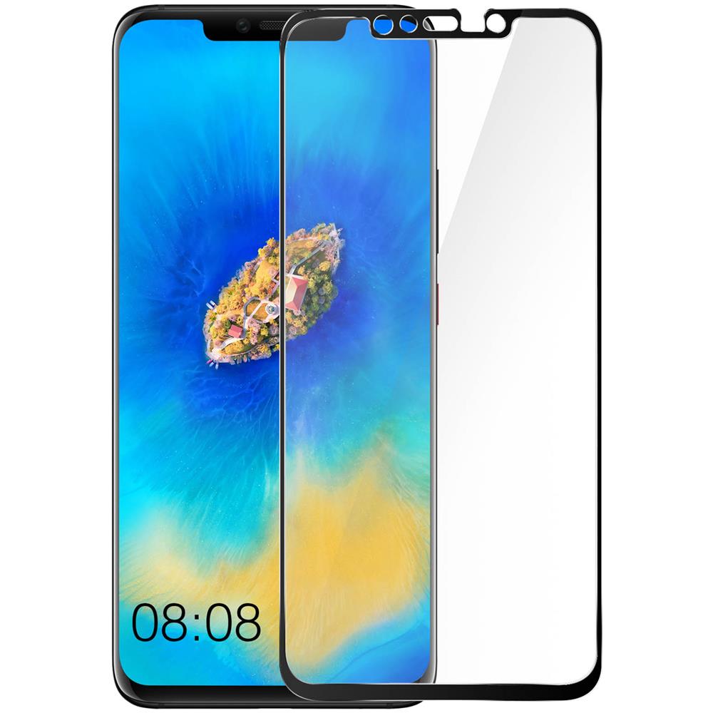 Pellicola Huawei Mate 20 Pro Vetro Temperato Schermo Antishock 9h Nero - Foto 2