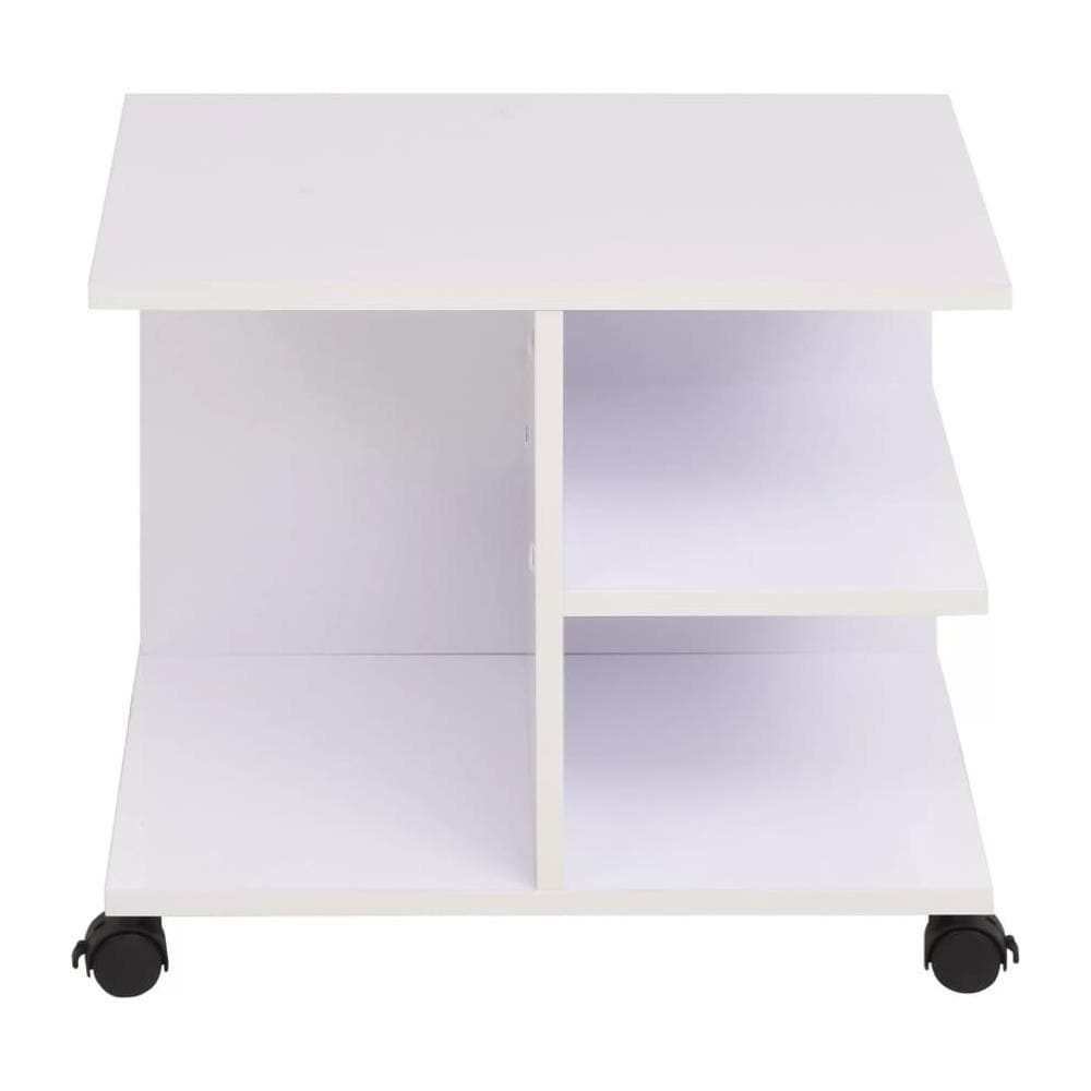 Scaffale con Ruote 50x35x42 cm Bianco - Foto 2