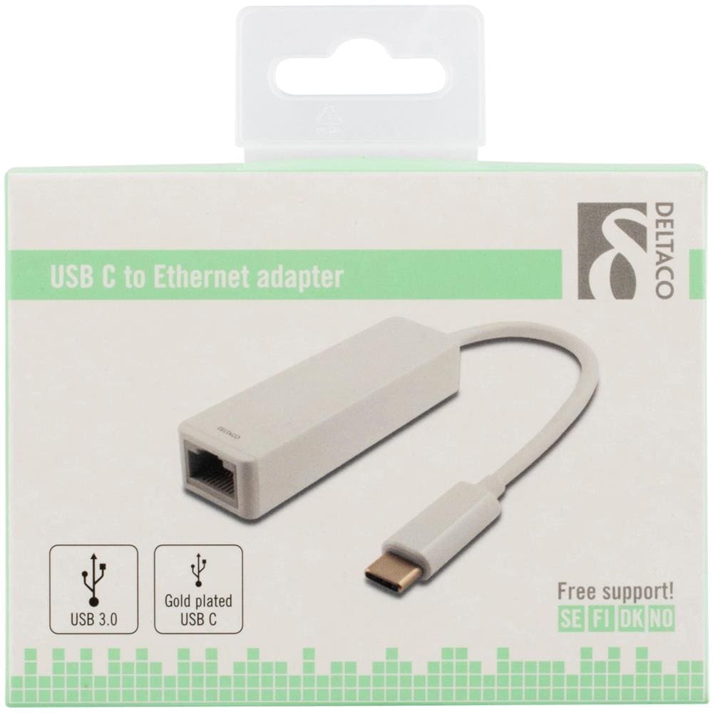 Adattatore Di Rete Usb 3.1, Gigabit, 1xrj45, Usb Tipo C, Bianco - Foto 2