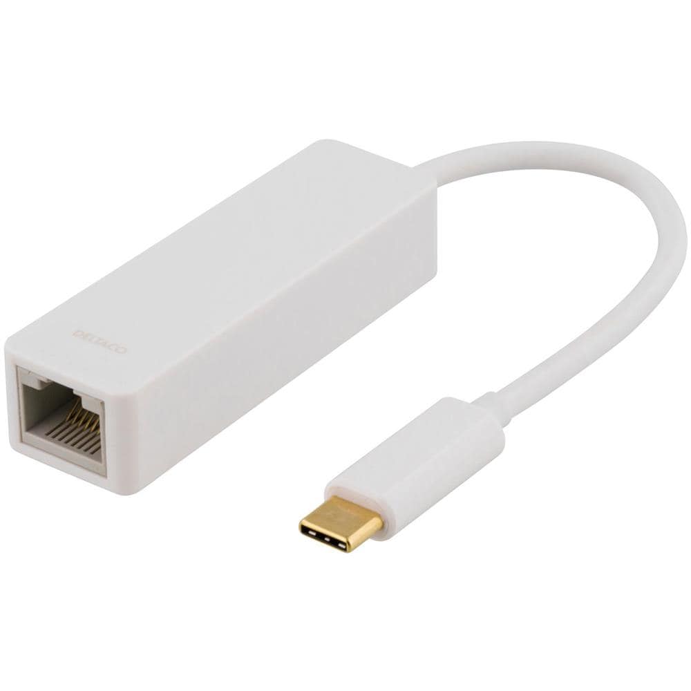 Adattatore Di Rete Usb 3.1, Gigabit, 1xrj45, Usb Tipo C, Bianco - Foto 1