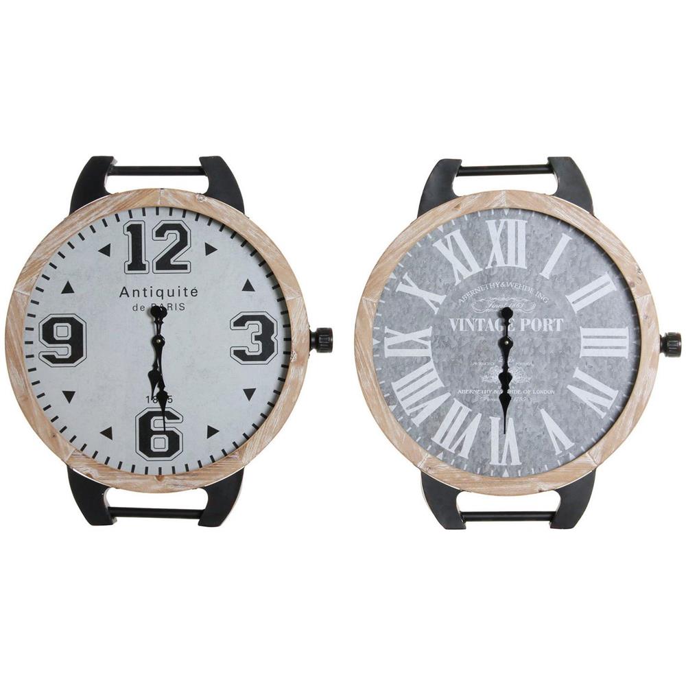 Orologio Da Tavolo Da Polso Metallo Vetro (2 Pcs) (65 X 7 X 74 Cm) - Foto 1