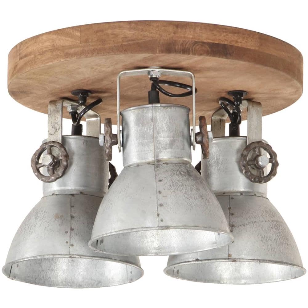 Lampada a Sospensione Industriale 25 W Argento 42x27cm E27 - Foto 2