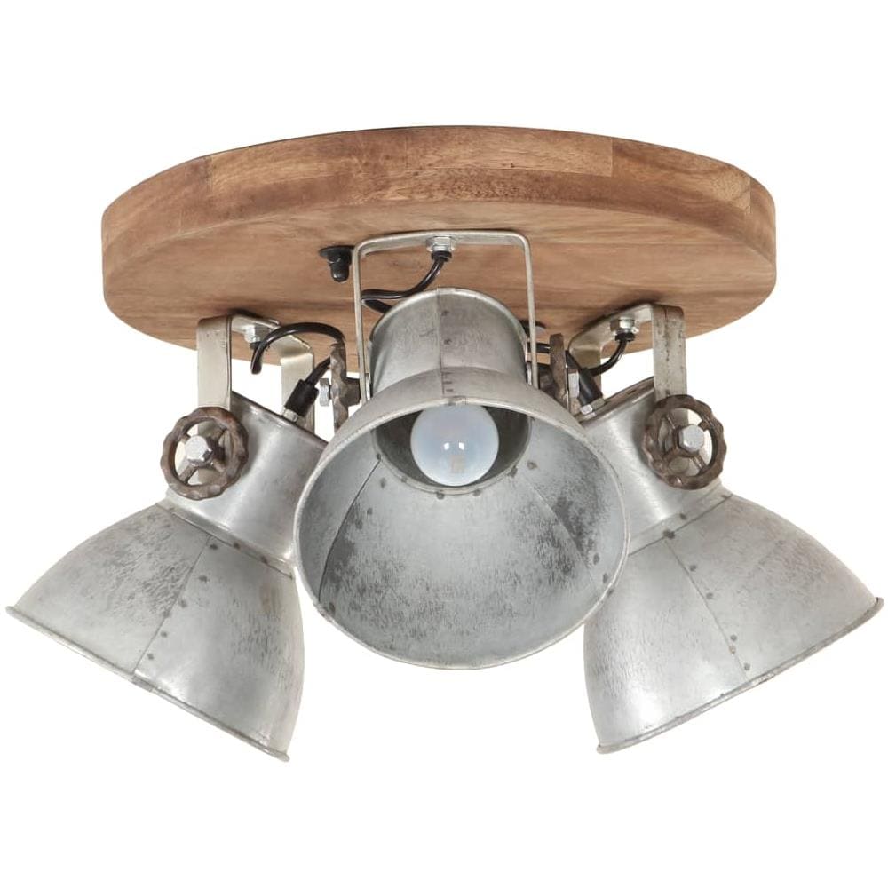 Lampada a Sospensione Industriale 25 W Argento 42x27cm E27 - Foto 3