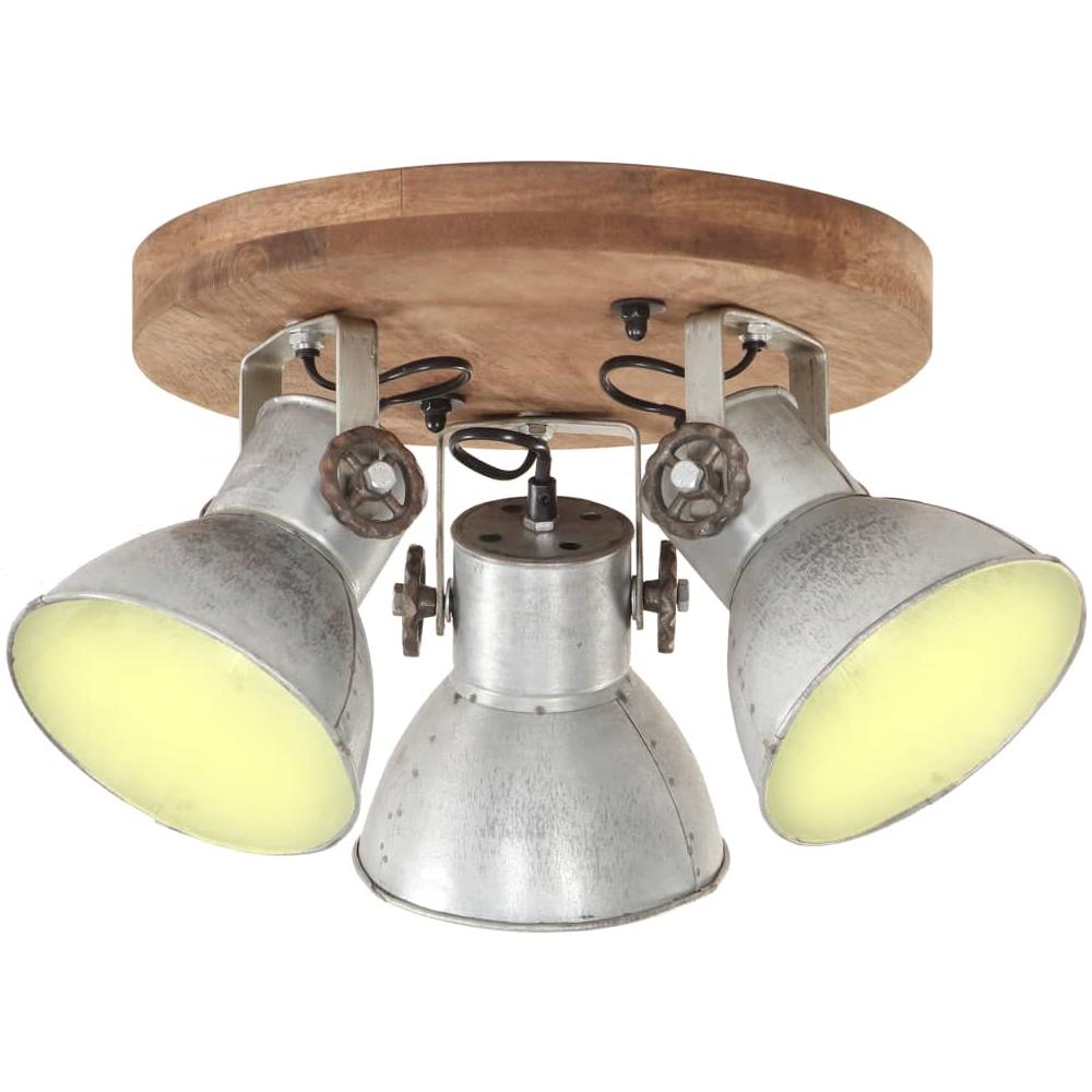 Lampada a Sospensione Industriale 25 W Argento 42x27cm E27 - Foto 1