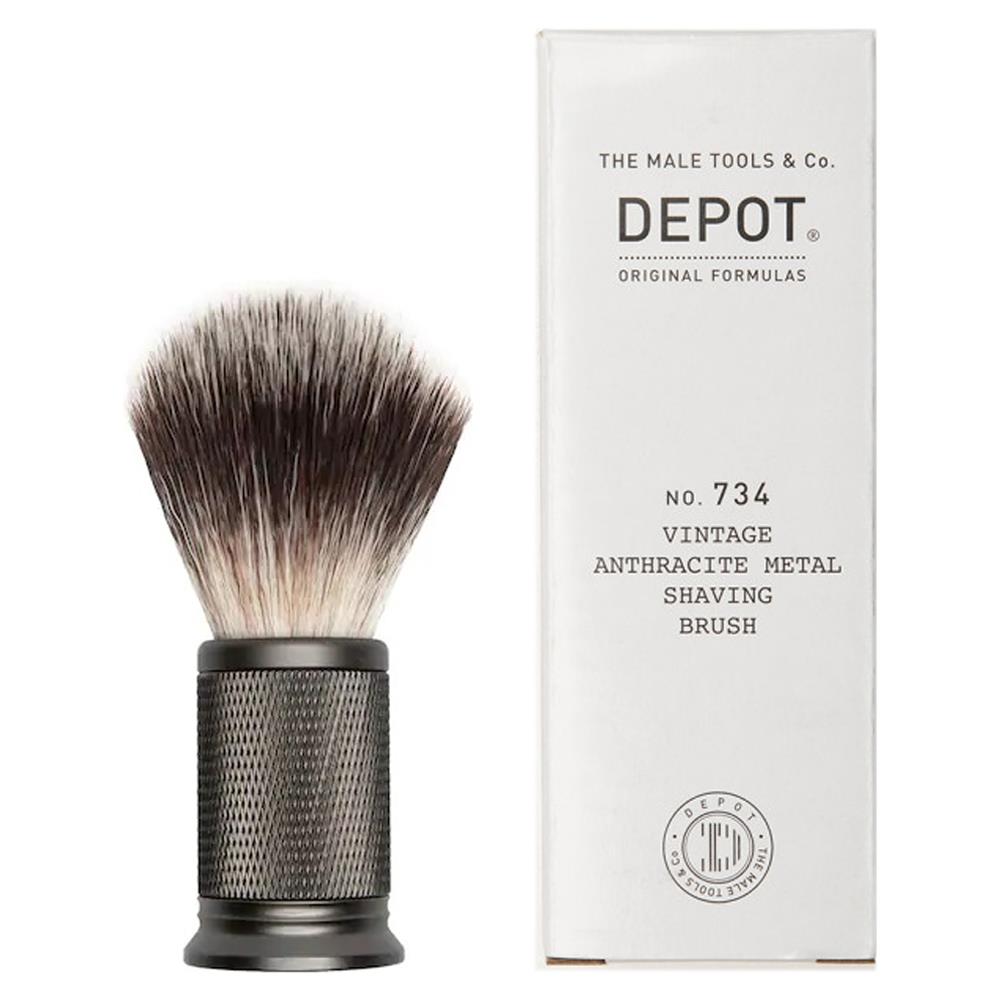 No. 734 Vintage Anthracite Metal Shaving Brush - Foto 1