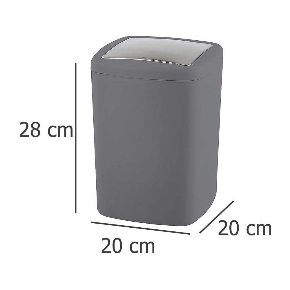 Cestino Bagno Barcelona L, Antracite, Wenko - Foto 2