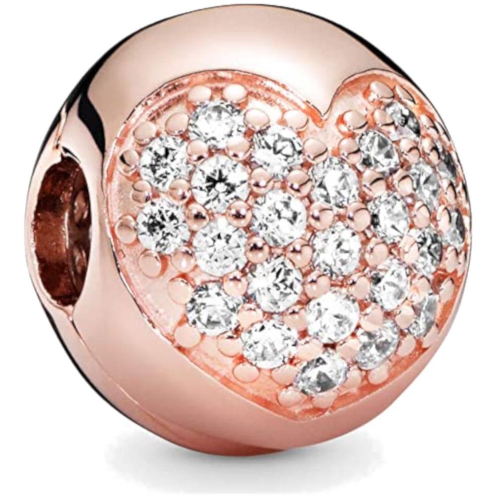 Charm Pandora Clip Cuore In Pavé - Pandora Rose - Foto 1