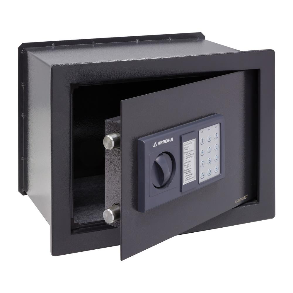 Class W25eb Cassaforte A Muro Con Serratura Elettronica, Cassaforte A Mobile Per Abitazioni, Tastiera Con Codice Programmabile, Con Chiave Di Emergenza, 28 X 38 X 25 Cm, 17 L - Foto 2