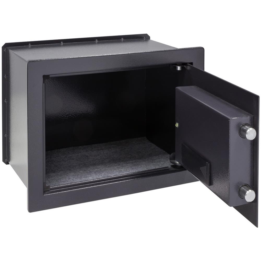 Class W25eb Cassaforte A Muro Con Serratura Elettronica, Cassaforte A Mobile Per Abitazioni, Tastiera Con Codice Programmabile, Con Chiave Di Emergenza, 28 X 38 X 25 Cm, 17 L - Foto 3