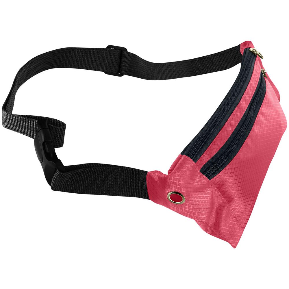 Marsupio Sportivo Multitasche Con Cerniera Bande Riflettenti Regolabile Rosa - Foto 5