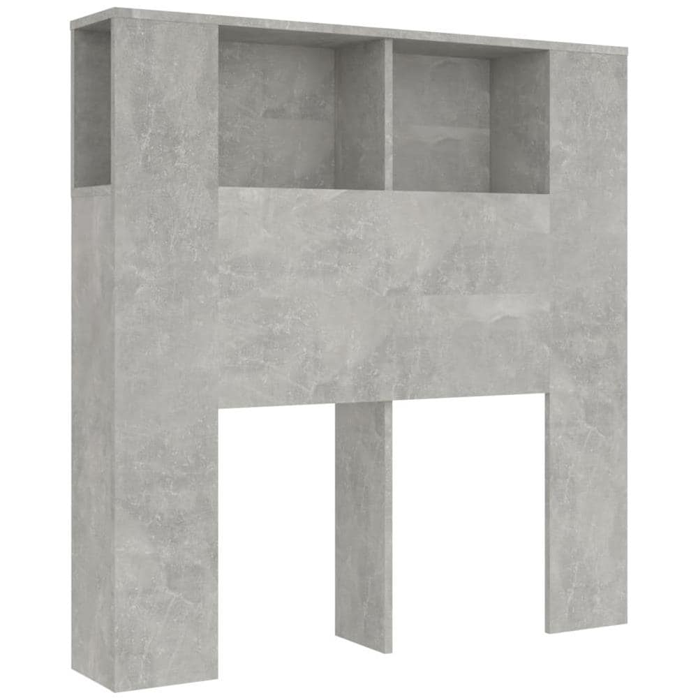 Testiera Con Scomparti Grigio Cemento 100x18,5x104,5cm - Foto 2