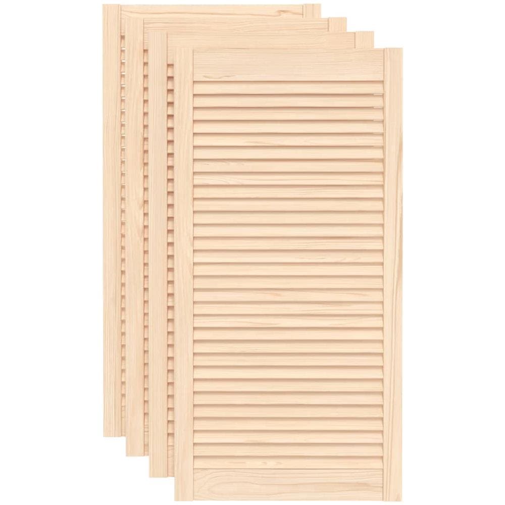 Ante con Design a Lamelle 4 pz 99,3x49,4 cm in Legno di Pino - Foto 1