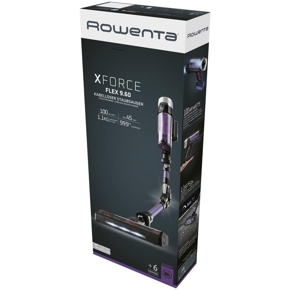 X-Force Flex 9.60 Scopa Ricaricabile 2 in1 senza Sacco Potenza 250 W Colore Nero/Porpora - Foto 10