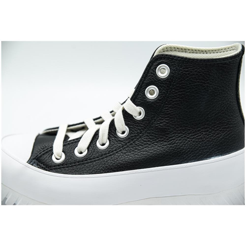 Chuck Taylor All Star Lugged 2.0 Leather A03704c, Unisex, Nero, 37.5 - Foto 2
