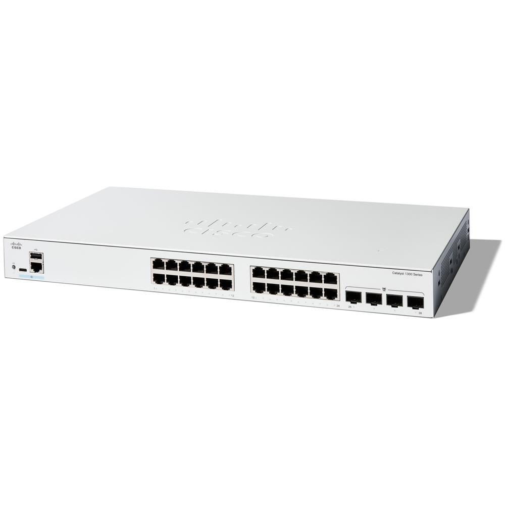 Switch C1300-24T-4G Gestito L2/L3 Gigabit Ethernet (10/100/1000) 24 x RJ-45 QoS CLI Bianco - Foto 1