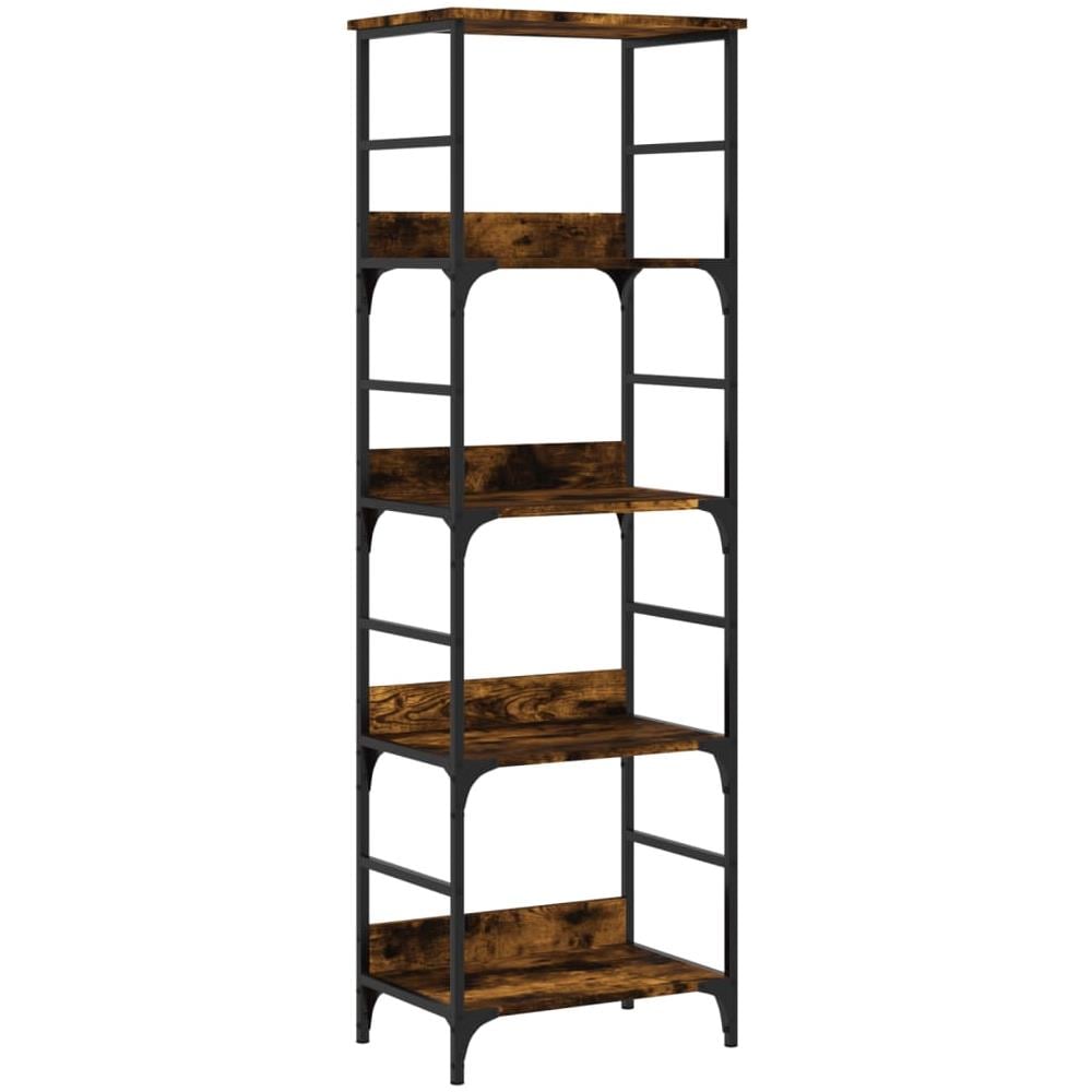 Libreria Rovere Fumo 50x33x153 Cm In Legno Multistrato - Foto 2