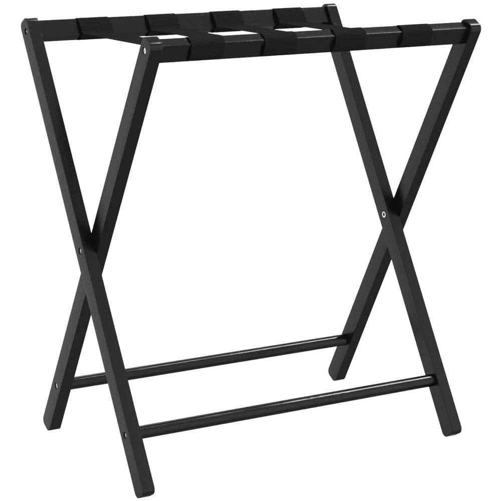 Portabagagli Nero 68,5x38x58 Cm In Bambù - Foto 2