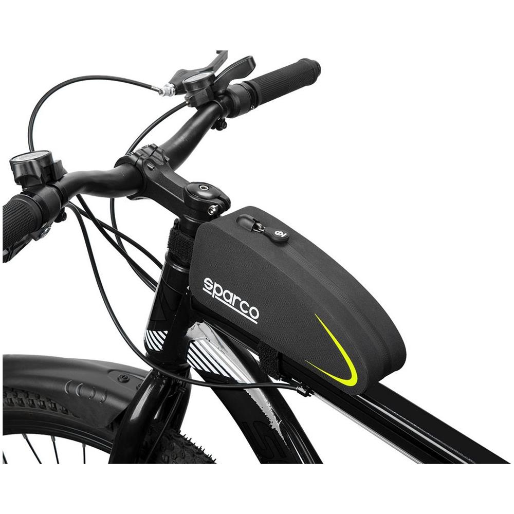 Borsa Gialla Da Telaio Per Bici In Nylon Impermeabile E Antiurto Con Cerniera Resistente - Foto 3