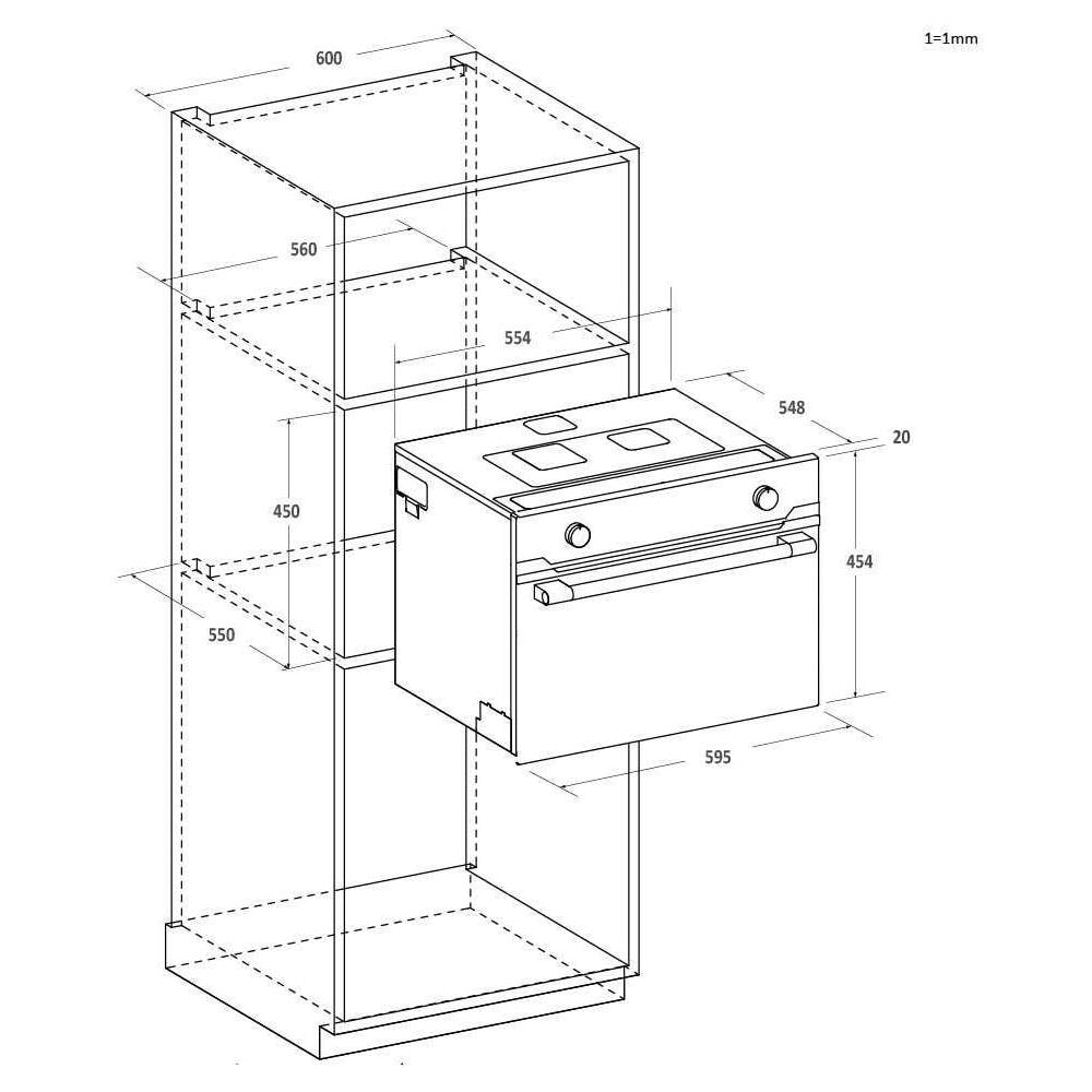 CA4MWNSB6N Nero Microonde combinato Da incasso 44 L 900 W - Foto 10