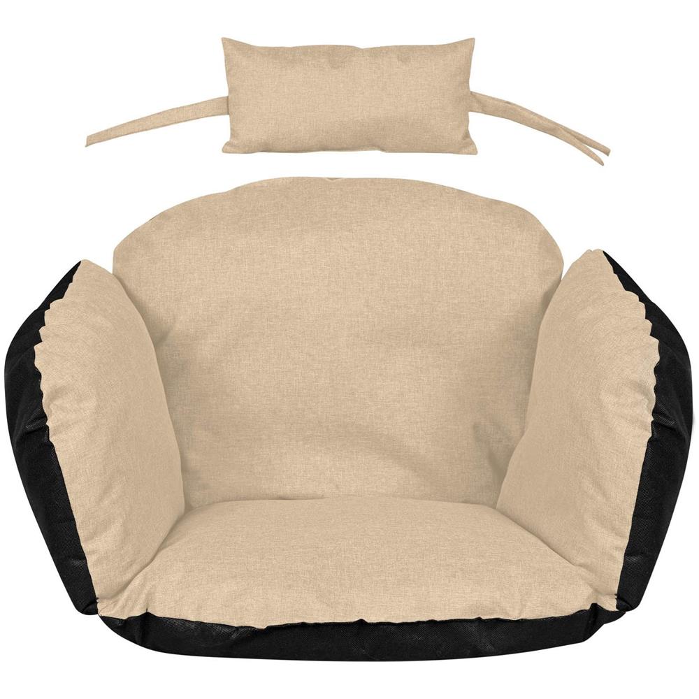 Cuscino da giardino AIO FACTORY 112x113 cm impermeabile beige per sedia sospesa - Foto 1