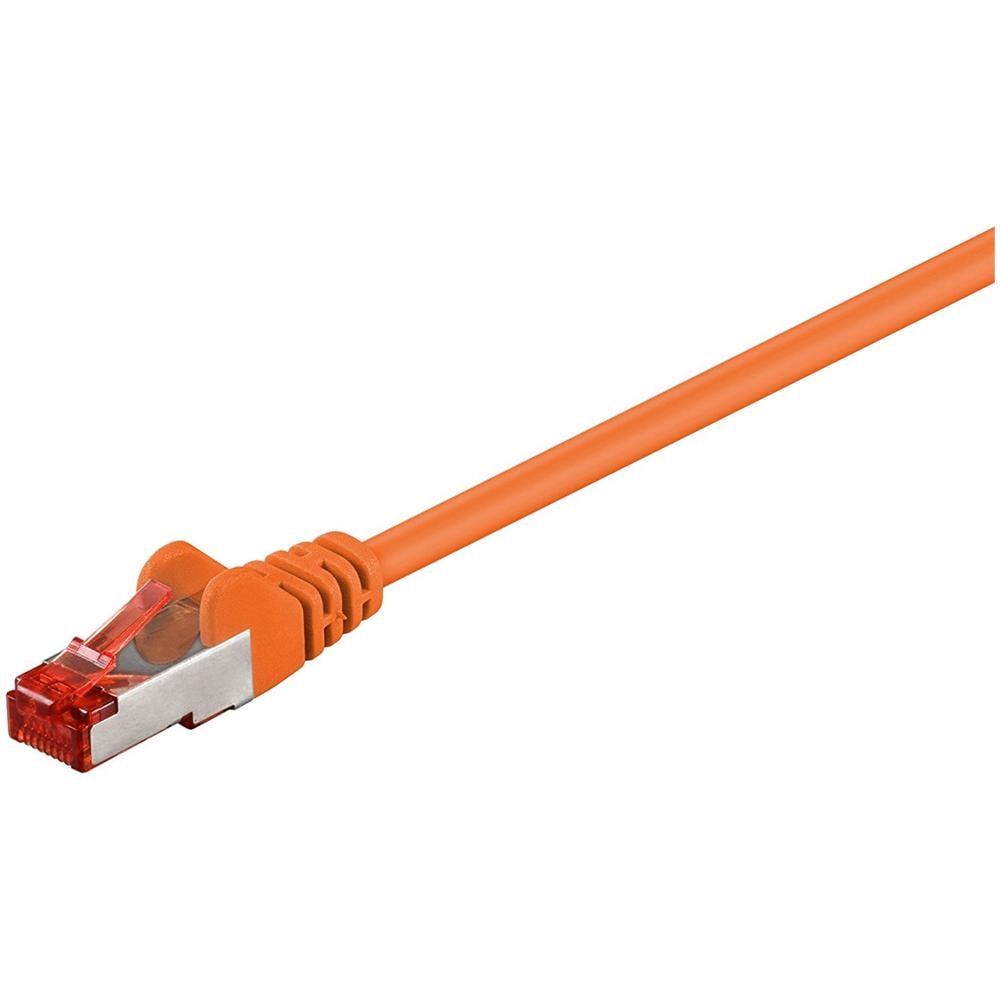 Cavo Rete S-Ftp Cat. 6 Doppia Schermatura Ls0H Colore Arancione Mt. 0,5 - Foto 1