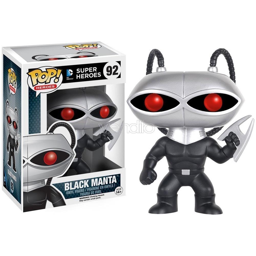 Super Heroes Pop Dc Comics Vinile Figura Black Manta 9 Cm - Foto 2