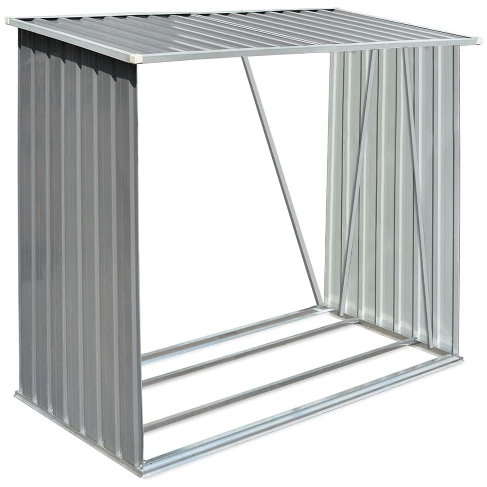 Capannone Da Giardino In Acciaio Zincato Grigio 163x83x154 Cm - Foto 2