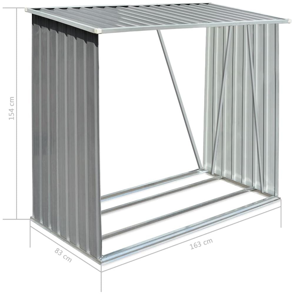 Capannone Da Giardino In Acciaio Zincato Grigio 163x83x154 Cm - Foto 7