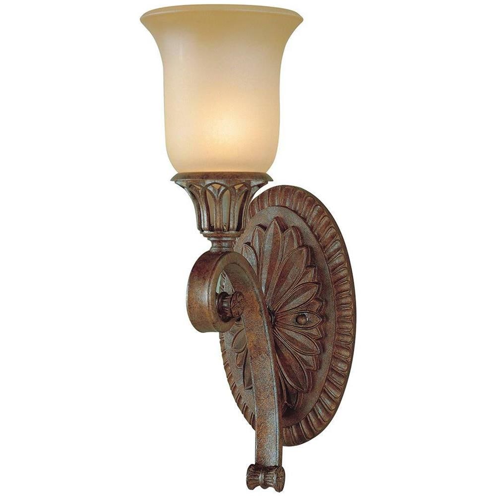 Applique A 1 Luce Bronzo Britannico, E14 - Foto 1