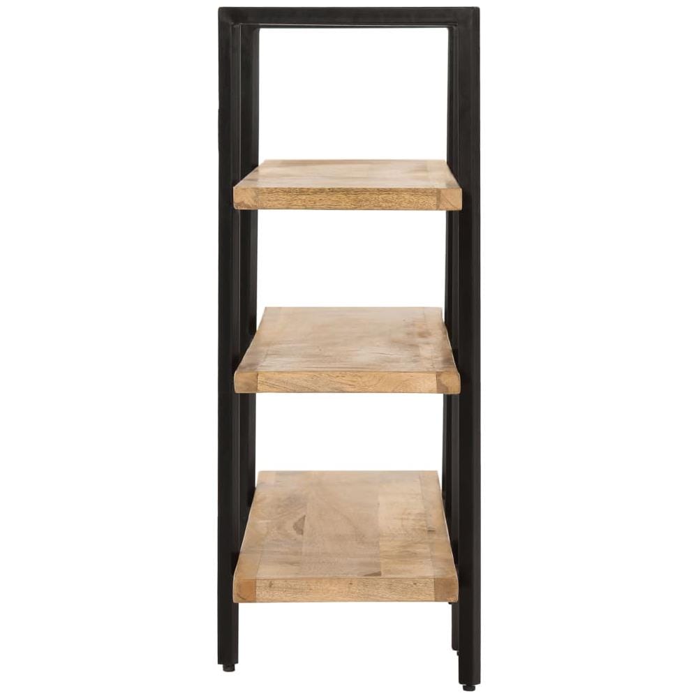 Libreria a 3 Livelli 160x31x80 cm in Legno Massello di Mango - Foto 2