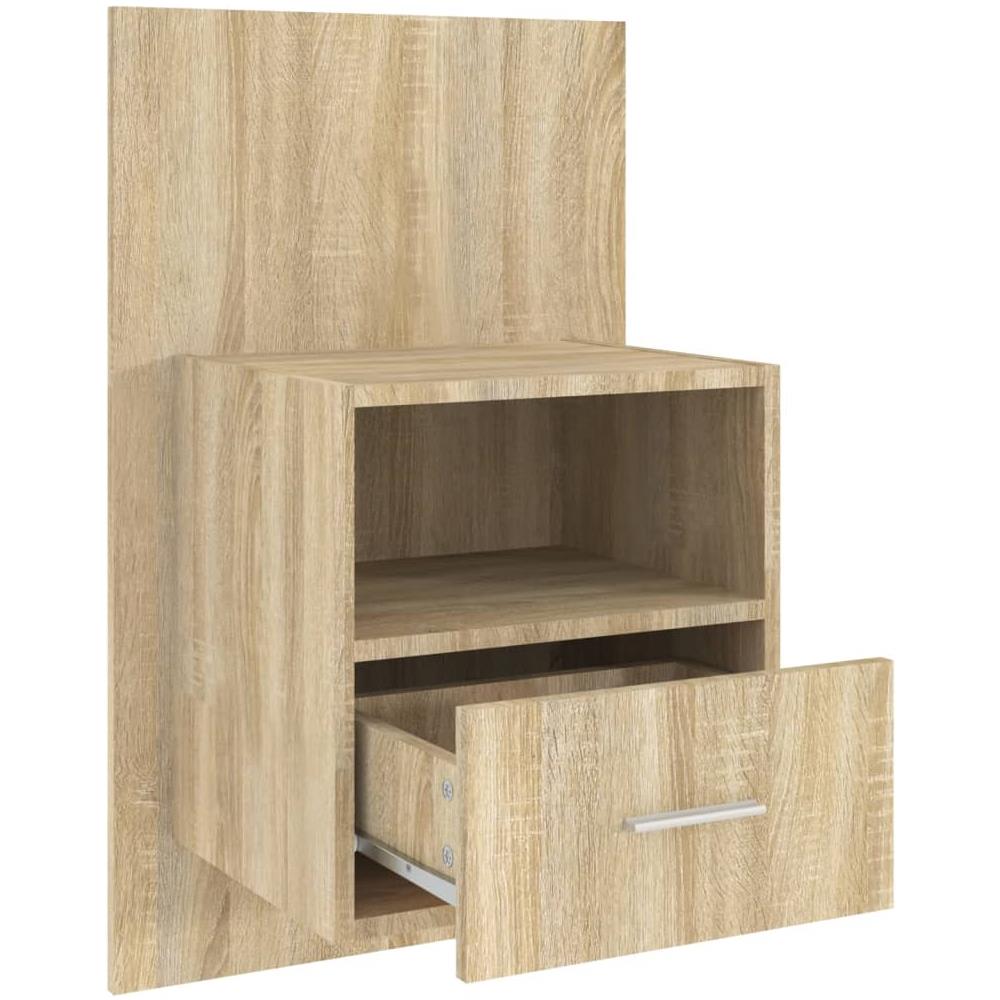 Comodini a Muro 2 pz Rovere Sonoma - Foto 7