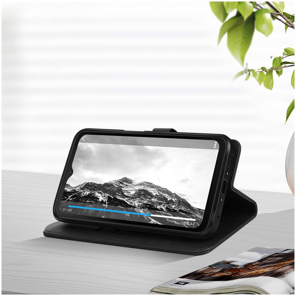 Custodia Per Samsung Galaxy Xcover 6 Pro, Portacarte E Funzione Supporto Nera - Foto 2