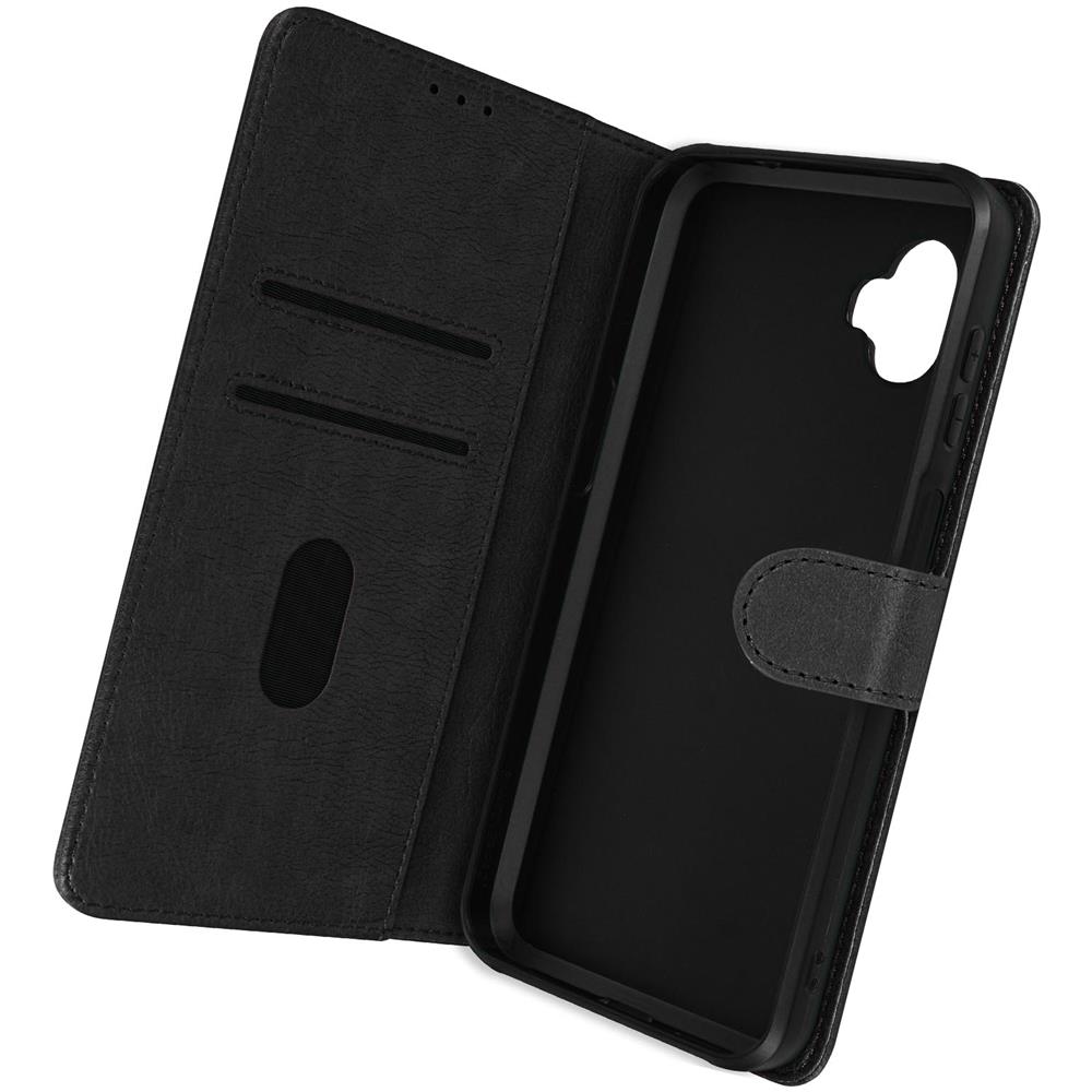 Custodia Per Samsung Galaxy Xcover 6 Pro, Portacarte E Funzione Supporto Nera - Foto 1