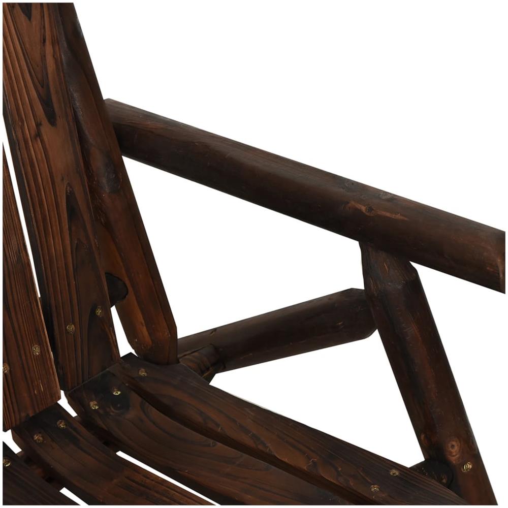 Panca Giardino 2 Posti 119x85x98cm Legno Massello Abete Rosso - Foto 2