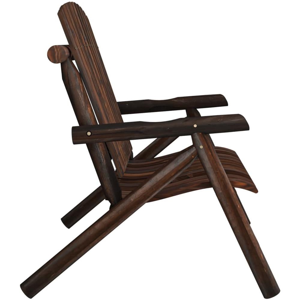 Panca Giardino 2 Posti 119x85x98cm Legno Massello Abete Rosso - Foto 5