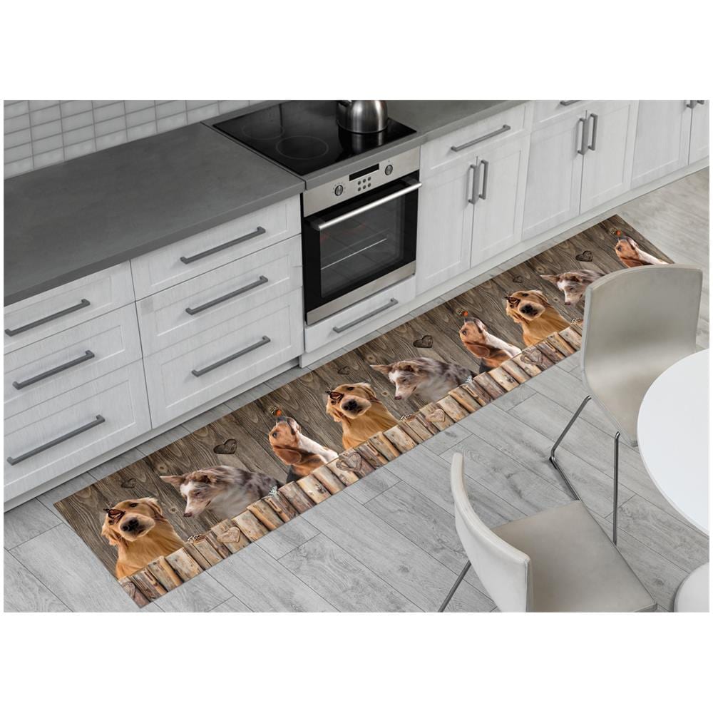 Tappeto Passatoia Cucina Antiscivolo Sottolavello Digitale Disegno Dog Papillow 50x600 Dog Papillow - Foto 1