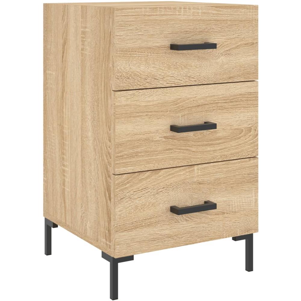 Comodino Rovere Sonoma 40x40x66 Cm In Legno Multistrato - Foto 2