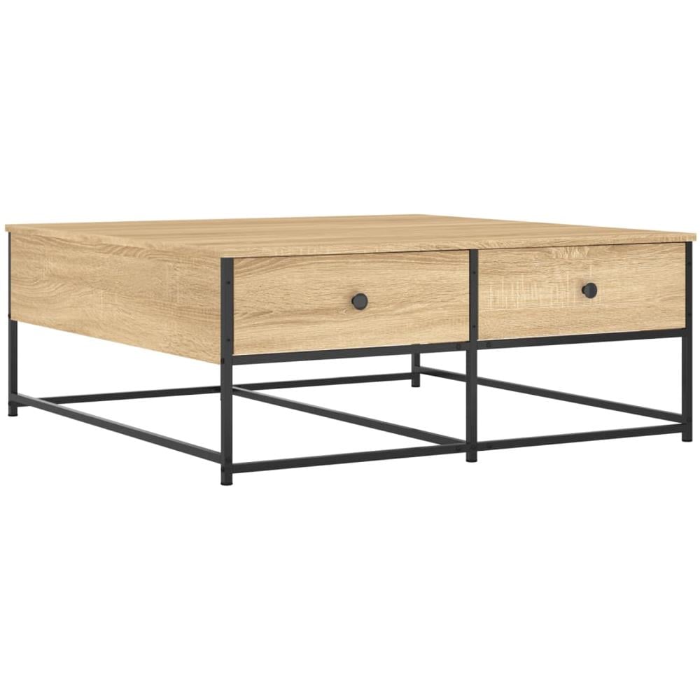 Tavolino Da Salotto Rovere Sonoma 100x99x40cm Legno Multistrato - Foto 2