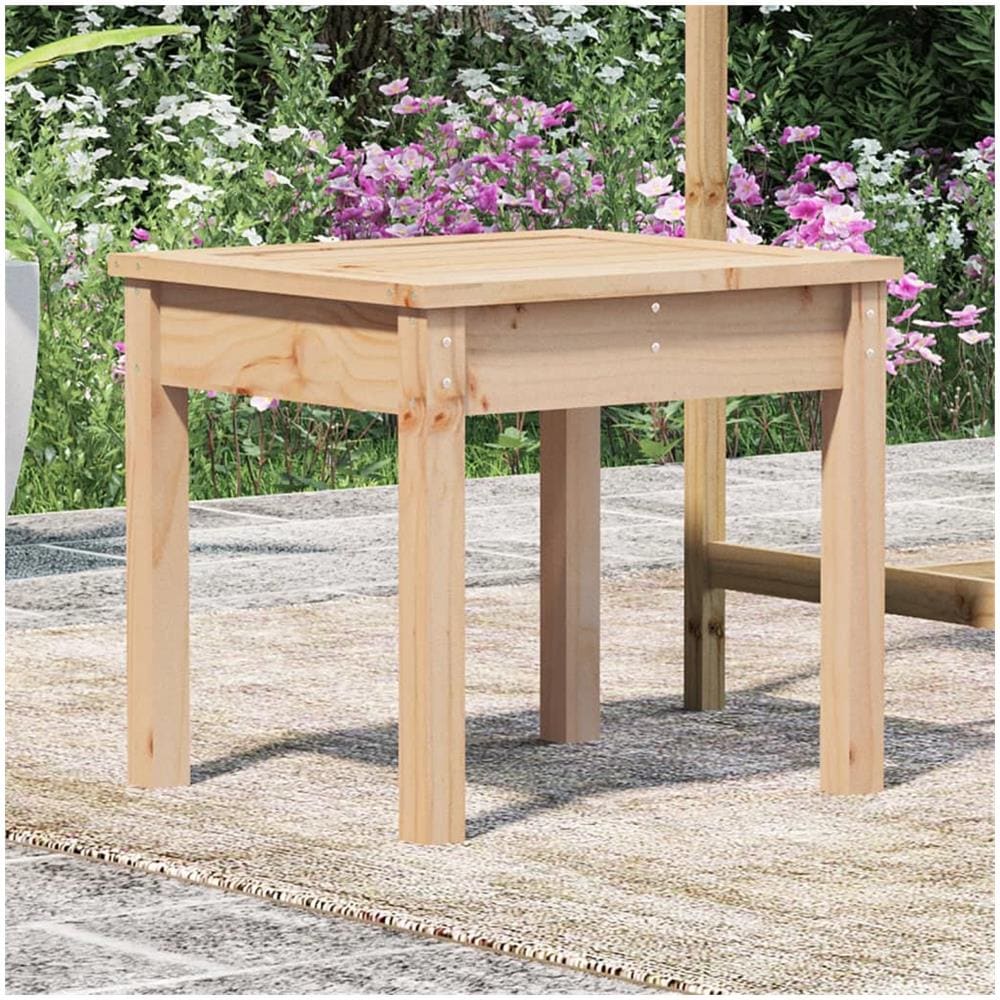 Panca da Giardino 50x44x45 cm in Legno Massello di Pino - Foto 3