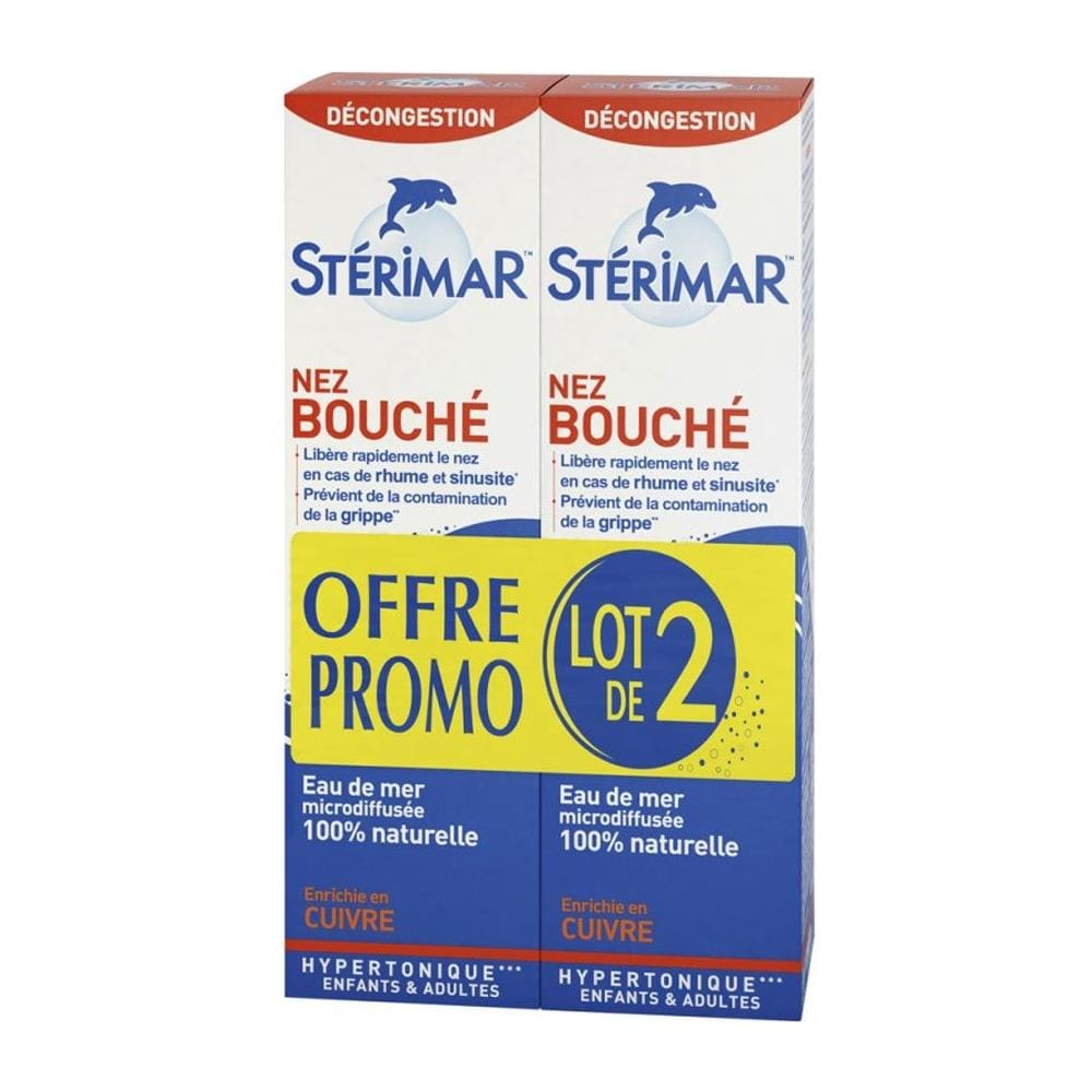 Spray Ipertonico Per Naso Bloccato 2x100ml Da 3 Anni - Foto 1
