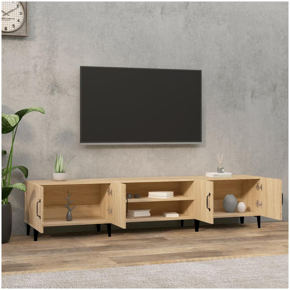 Mobile Per Tv Rovere Sonoma 180x31,5x40 Cm In Legno Multistrato - Foto 3