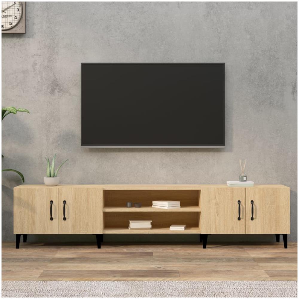 Mobile Per Tv Rovere Sonoma 180x31,5x40 Cm In Legno Multistrato - Foto 1