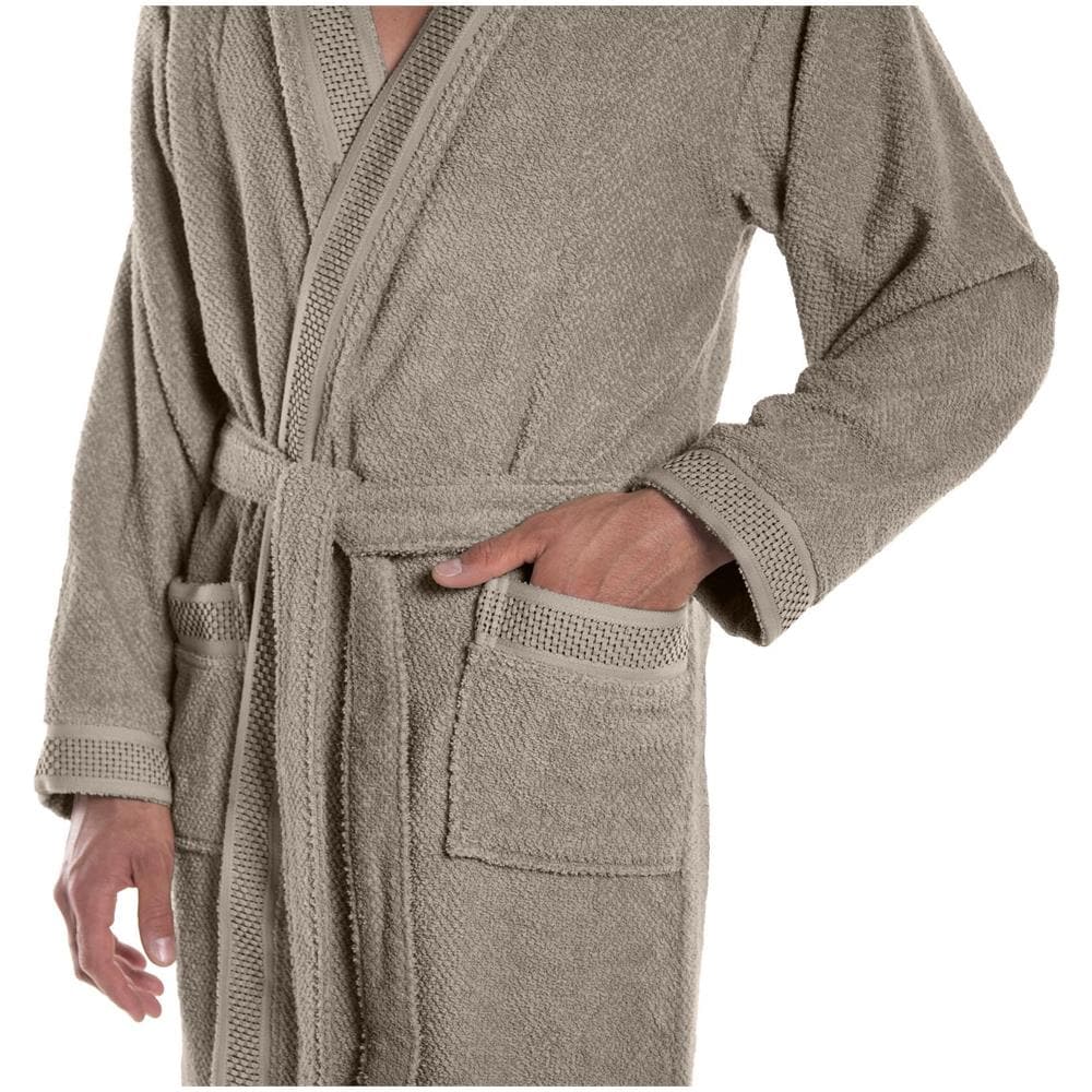 Accappatoio Con Cappuccio Spugnissima Gim In Cotone Colore Grigio Misura Xlxxl - Foto 3