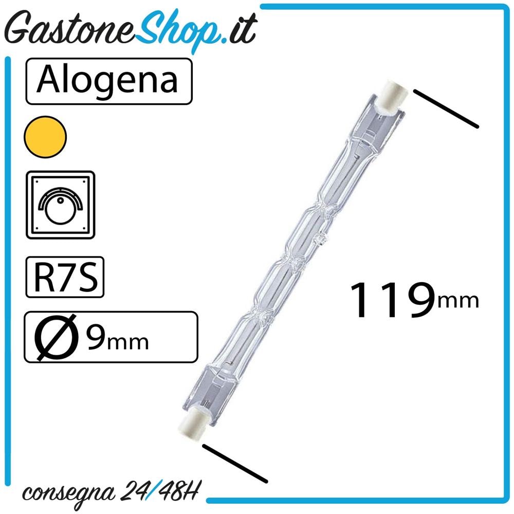 Lampadina Alogena Lineare Mm 119 W 160 - Foto 2