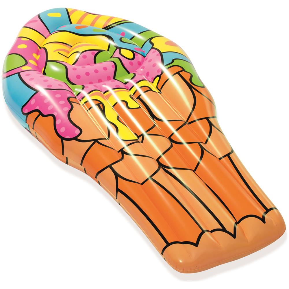 Materassino Cono Gelato In Pvc, Da 188x95 Cm Multicolore - Foto 6