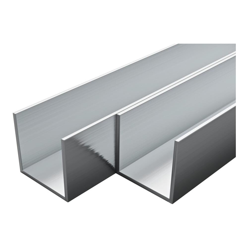 Profili in Alluminio ad U 4 pz 2m 10x10x2mm - Foto 1