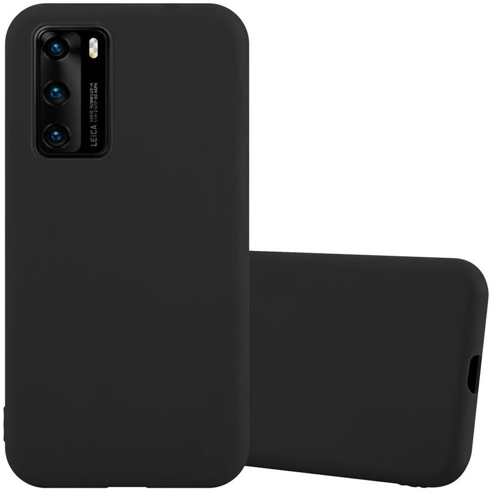 Custodia Compatibile Con Huawei P40 In Candy Nero - Coperchio Protettivo In Silicone Tpu Flessibile - Foto 1